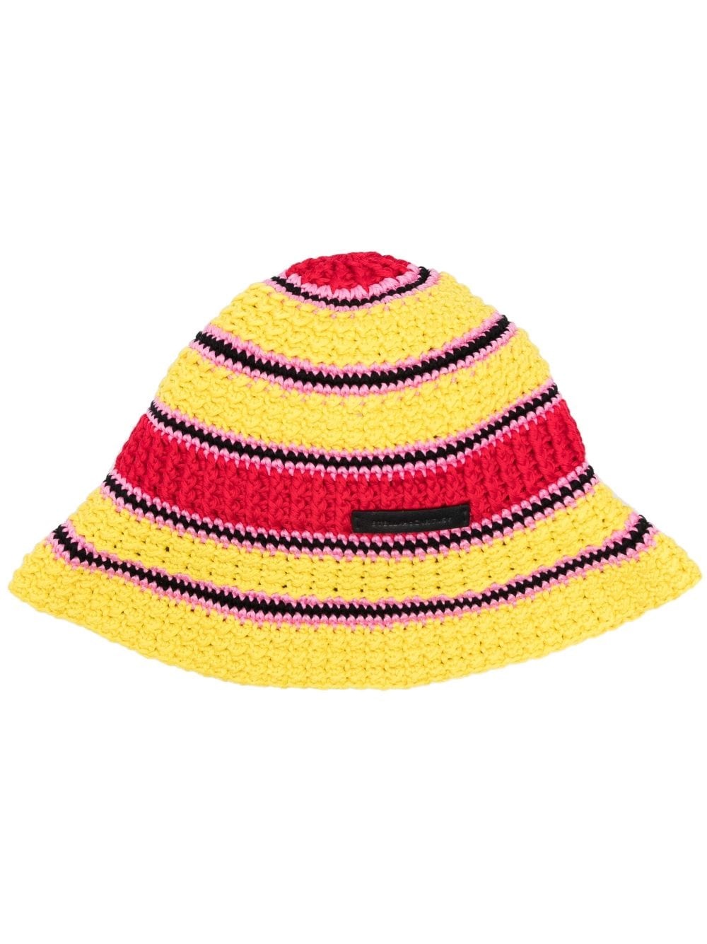 Stella McCartney crochet knit cotton bucket hat - Yellow von Stella McCartney