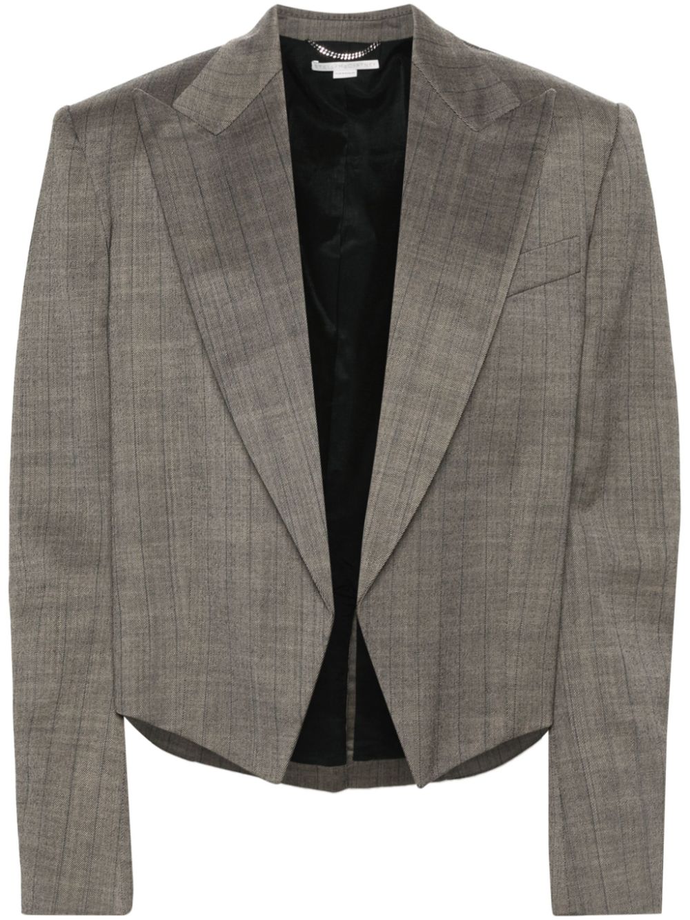 Stella McCartney cropped wool blazer - Brown von Stella McCartney