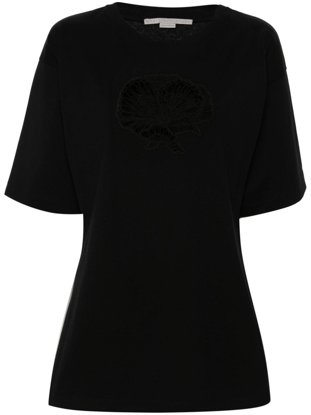 Stella McCartney cut-out cotton T-shirt - Black von Stella McCartney