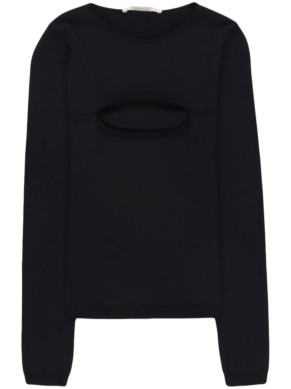 Stella McCartney cut-out detail knit top - Black von Stella McCartney