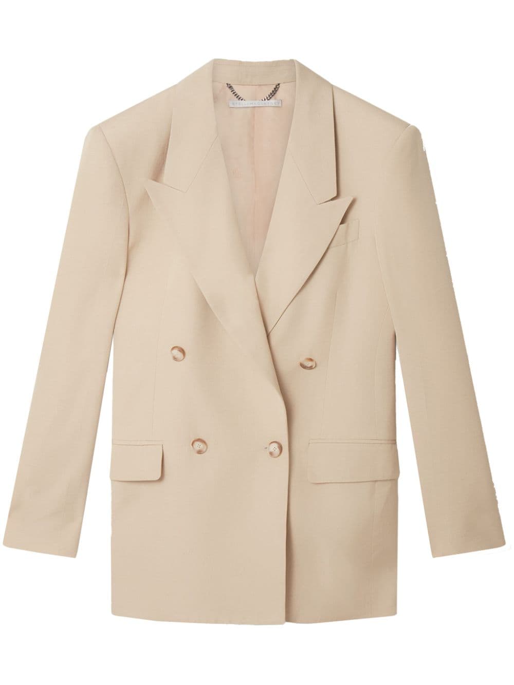 Stella McCartney double-breasted blazer - Neutrals von Stella McCartney