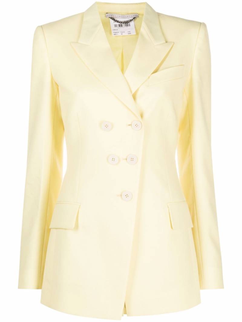 Stella McCartney double-breasted blazer - Yellow von Stella McCartney