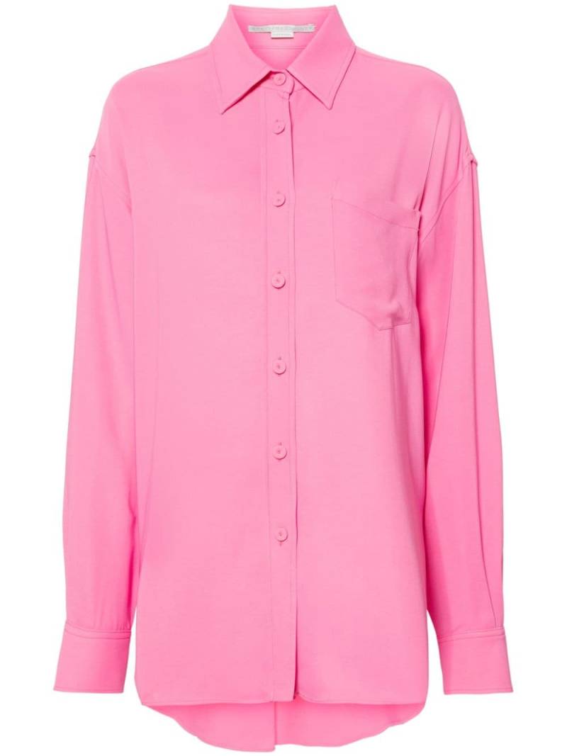 Stella McCartney drop-shoulder crepe shirt - Pink von Stella McCartney