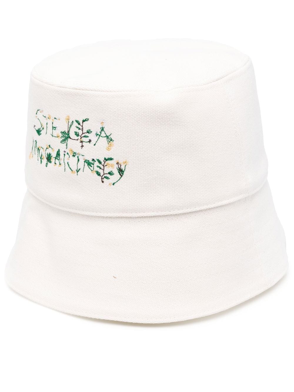 Stella McCartney embroidered-logo bucket hat - White von Stella McCartney