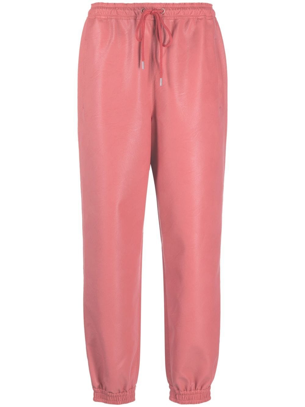 Stella McCartney faux-leather tapered trousers - Pink von Stella McCartney