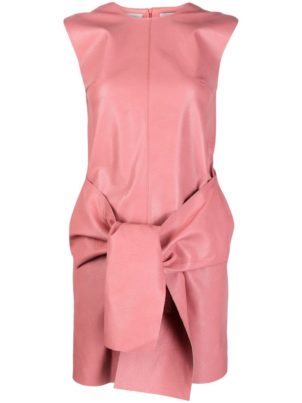 Stella McCartney faux-leather tie-waist dress - Pink von Stella McCartney