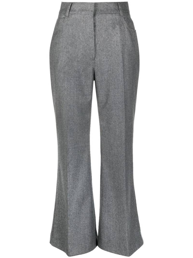 Stella McCartney flared wool tailored trousers - Grey von Stella McCartney