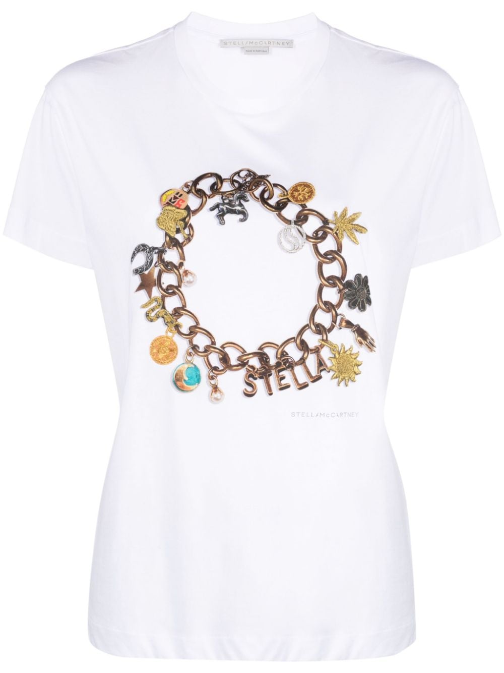 Stella McCartney graphic-print cotton T-shirt - White von Stella McCartney