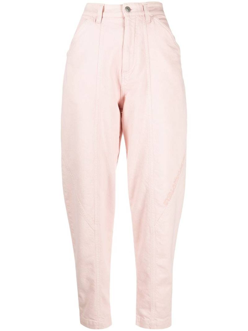 Stella McCartney high-waist tapered jeans - Pink von Stella McCartney