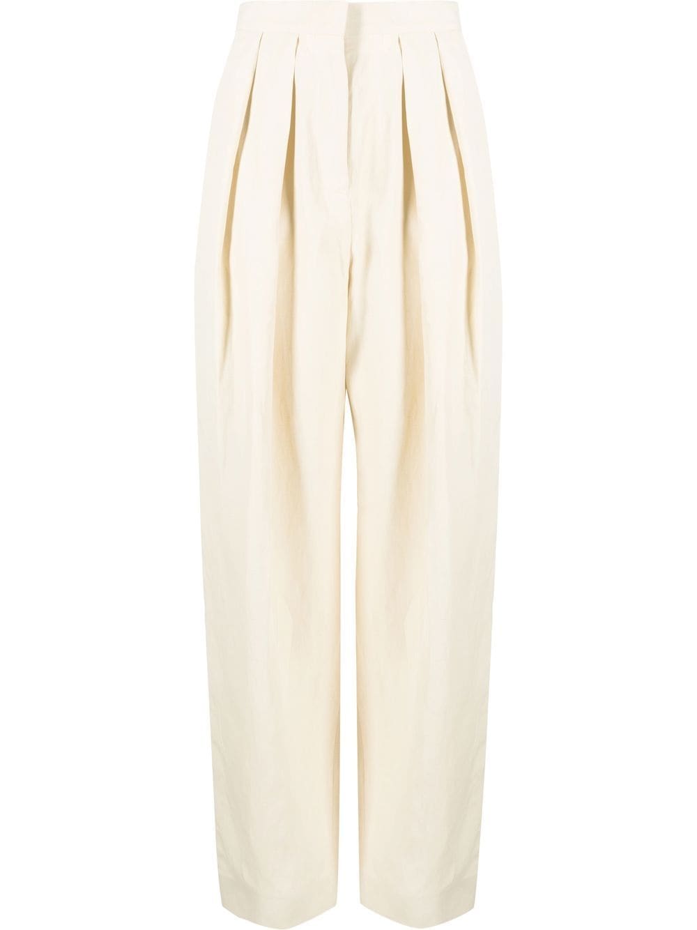 Stella McCartney high-waisted pleated trousers - Neutrals von Stella McCartney