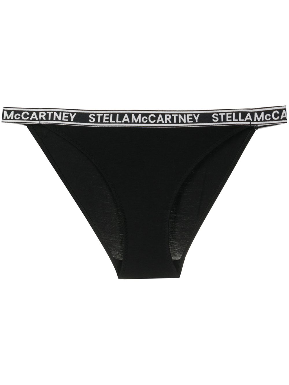 Stella McCartney jacquard logo bikini bottoms - Black von Stella McCartney