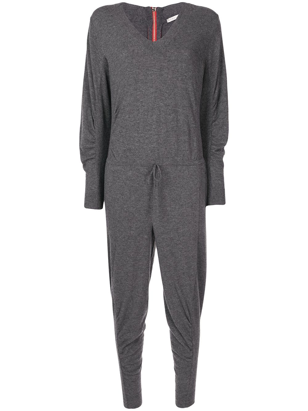 Stella McCartney knitted tied waist jumpsuit - Grey von Stella McCartney