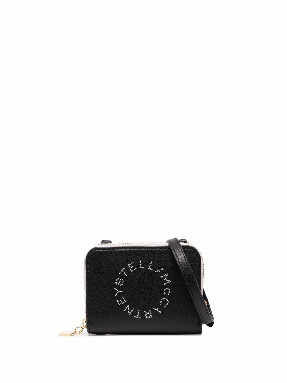 Stella McCartney Stella Logo strap wallet - Black von Stella McCartney