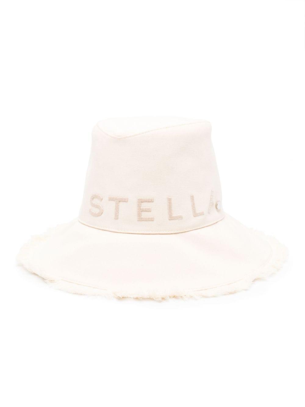 Stella McCartney logo-appliqué sun hat - Neutrals von Stella McCartney