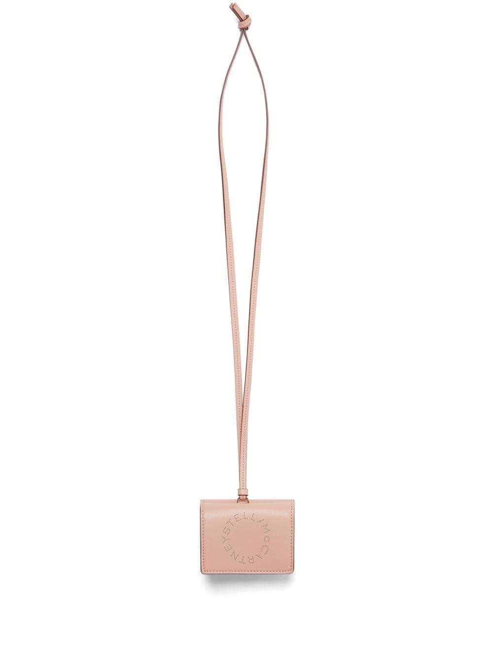 Stella McCartney logo-debossed faux-leather cardholder - Pink von Stella McCartney