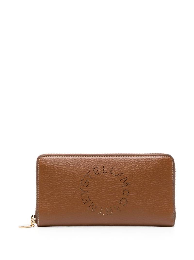 Stella McCartney logo-embellished zipped wallet - Neutrals von Stella McCartney