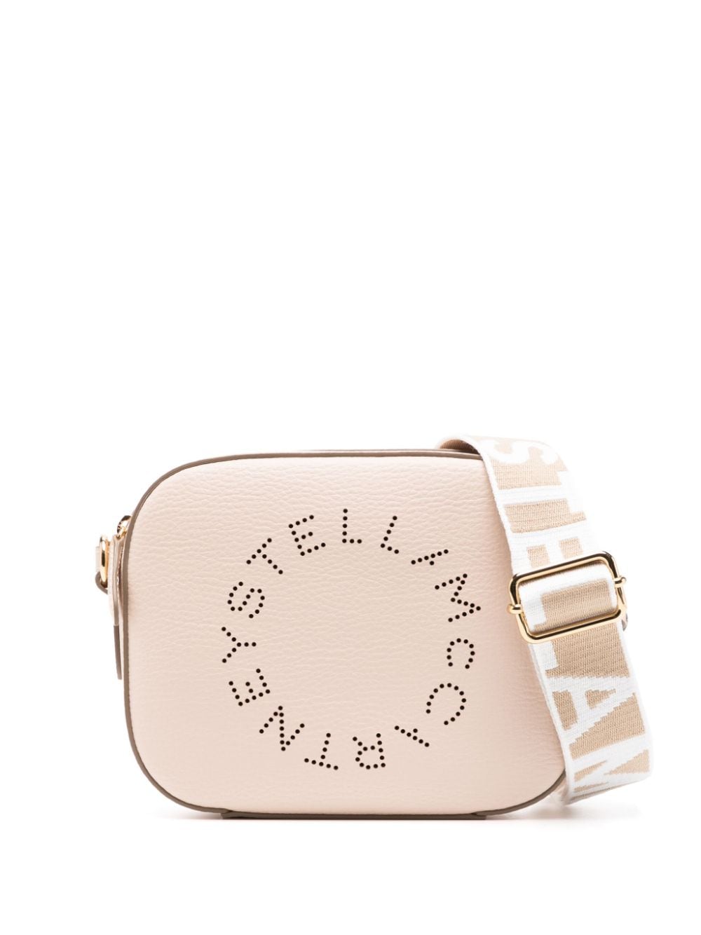 Stella McCartney logo-perforated faux-leather mini bag - Pink von Stella McCartney