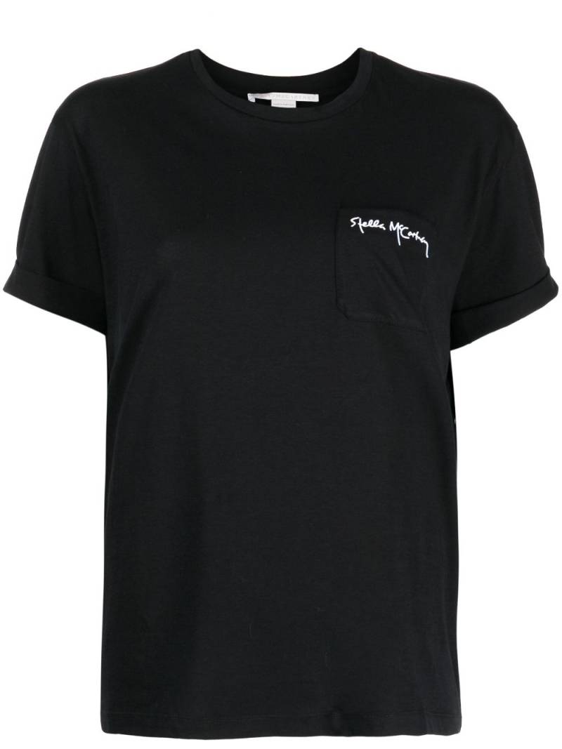 Stella McCartney logo-print cotton T-shirt - Black von Stella McCartney