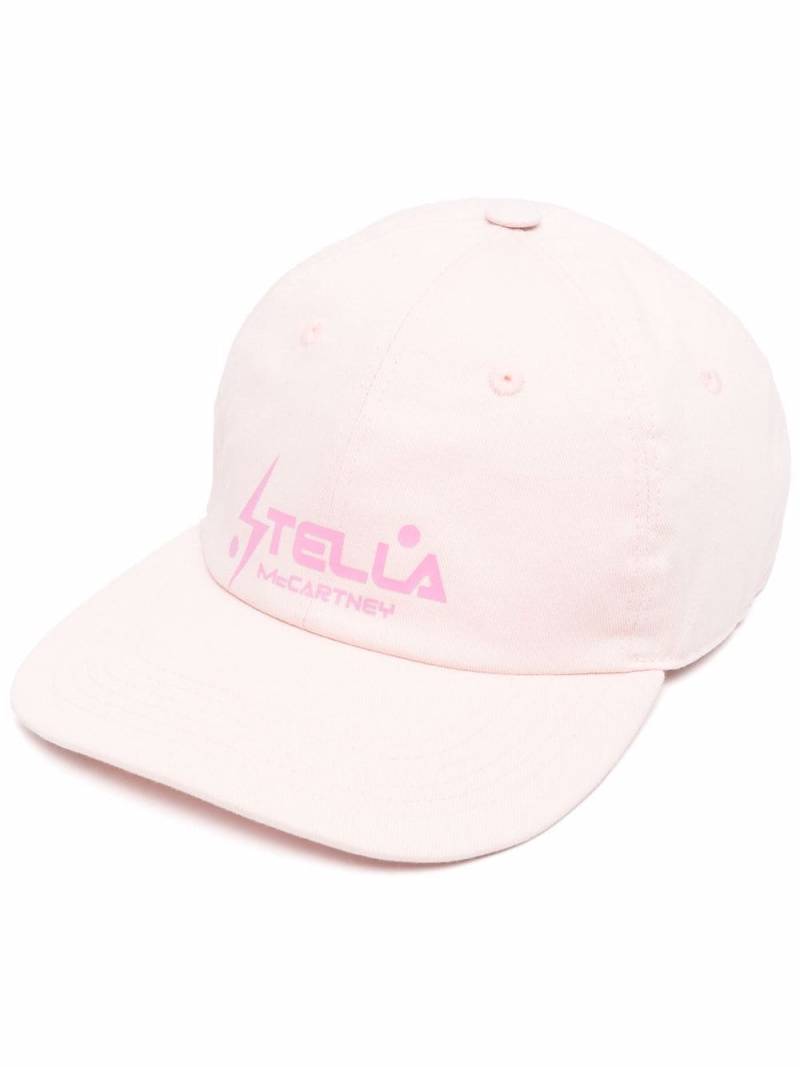 Stella McCartney logo-print flat-peak cap - Pink von Stella McCartney