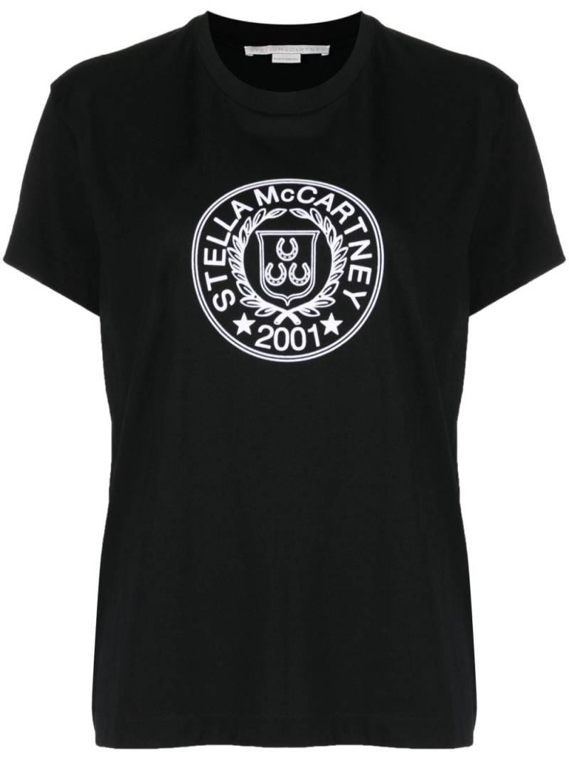 Stella McCartney logo-print short-sleeve cotton T-shirt - Black von Stella McCartney