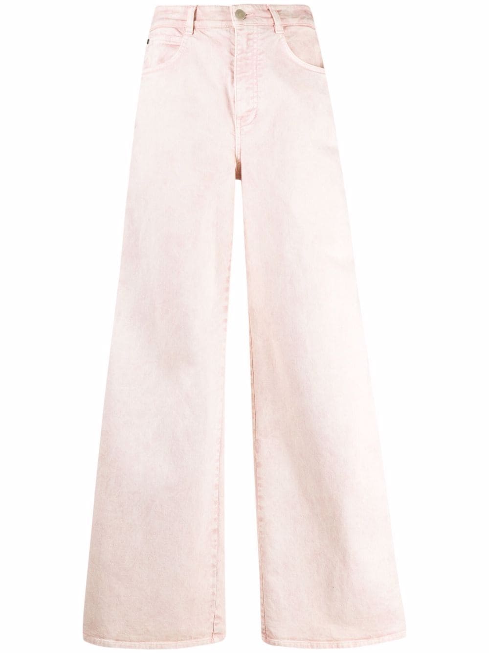 Stella McCartney logo-tape wide jeans - Pink von Stella McCartney