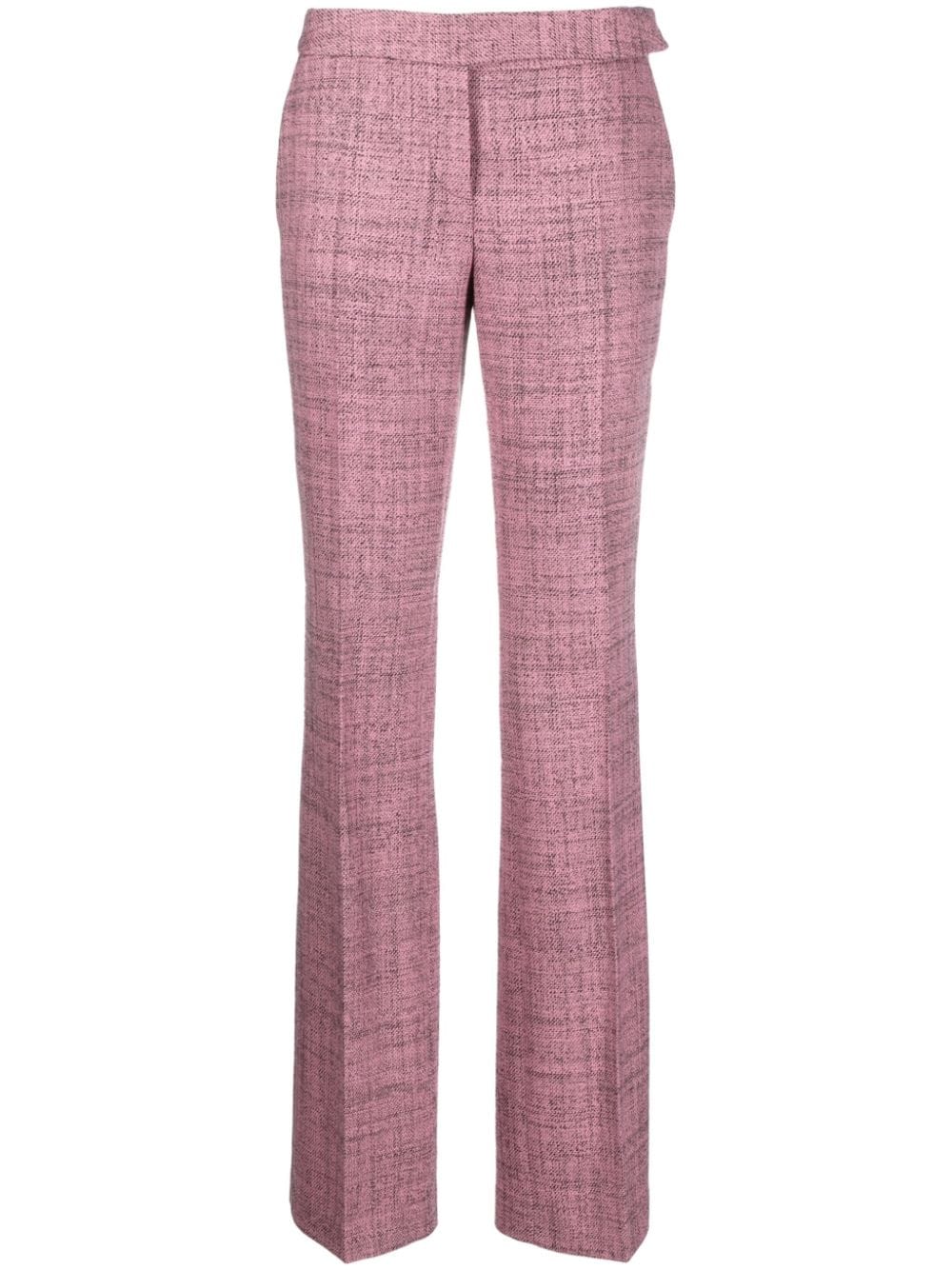 Stella McCartney mélange-effect wool trousers - Pink von Stella McCartney