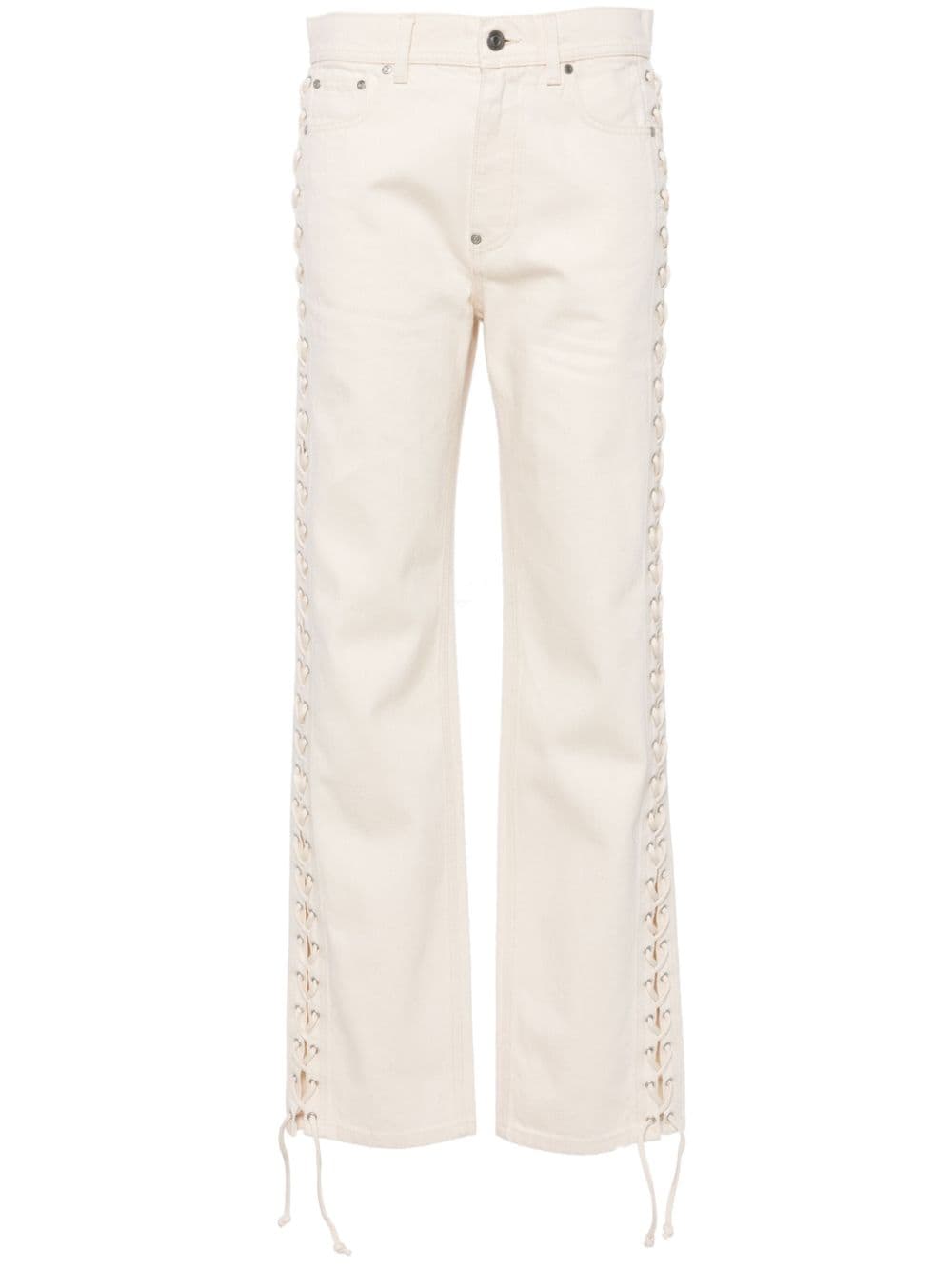 Stella McCartney mid-rise straight-leg jeans - Neutrals von Stella McCartney