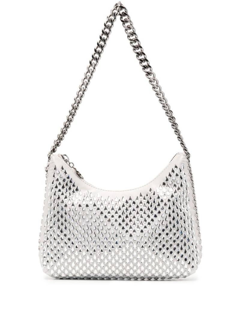 Stella McCartney Falabella crystal-embellished clutch bag - Grey von Stella McCartney