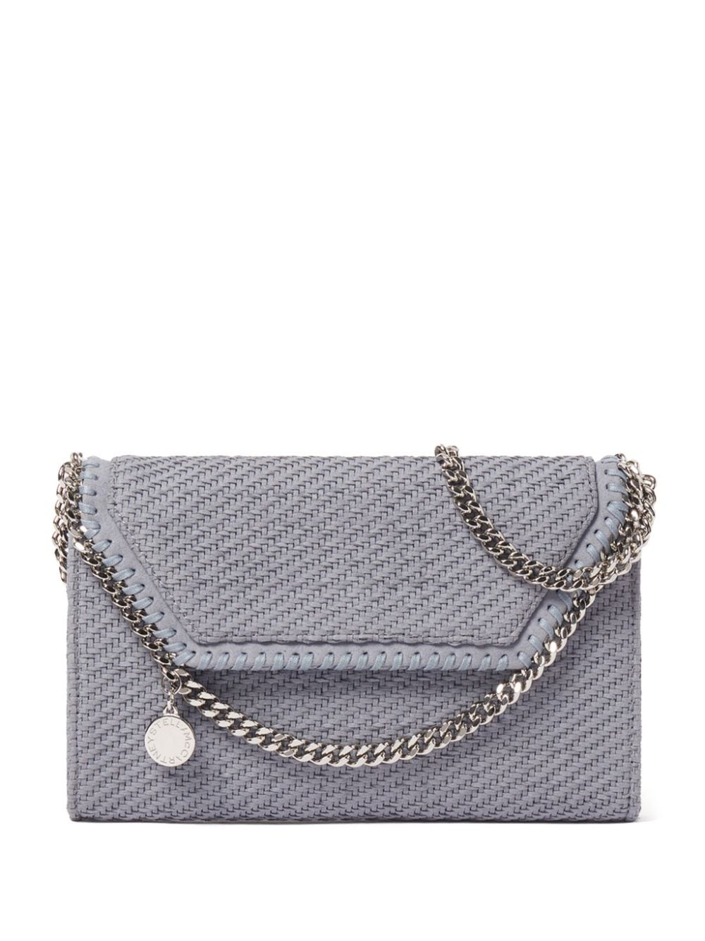 Stella McCartney mini Falabella woven shoulder bag - Blue von Stella McCartney