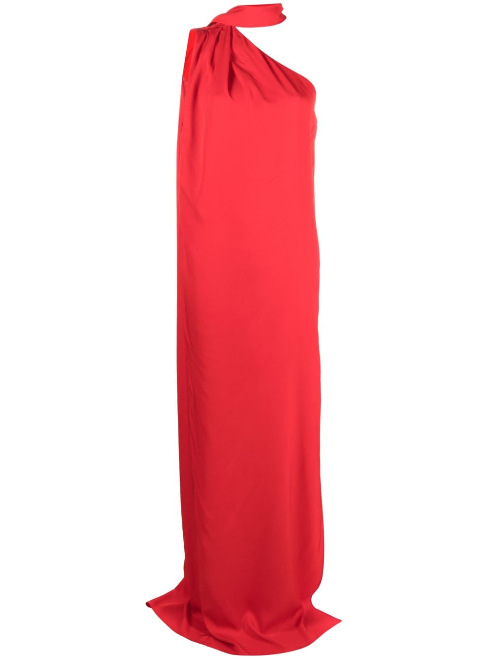 Stella McCartney one-shoulder scarf maxi dress - Red von Stella McCartney