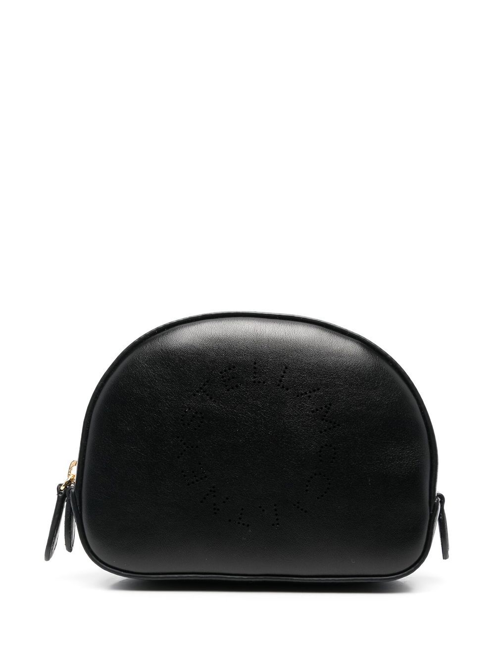 Stella McCartney perforated logo-detail makeup bag - Black von Stella McCartney