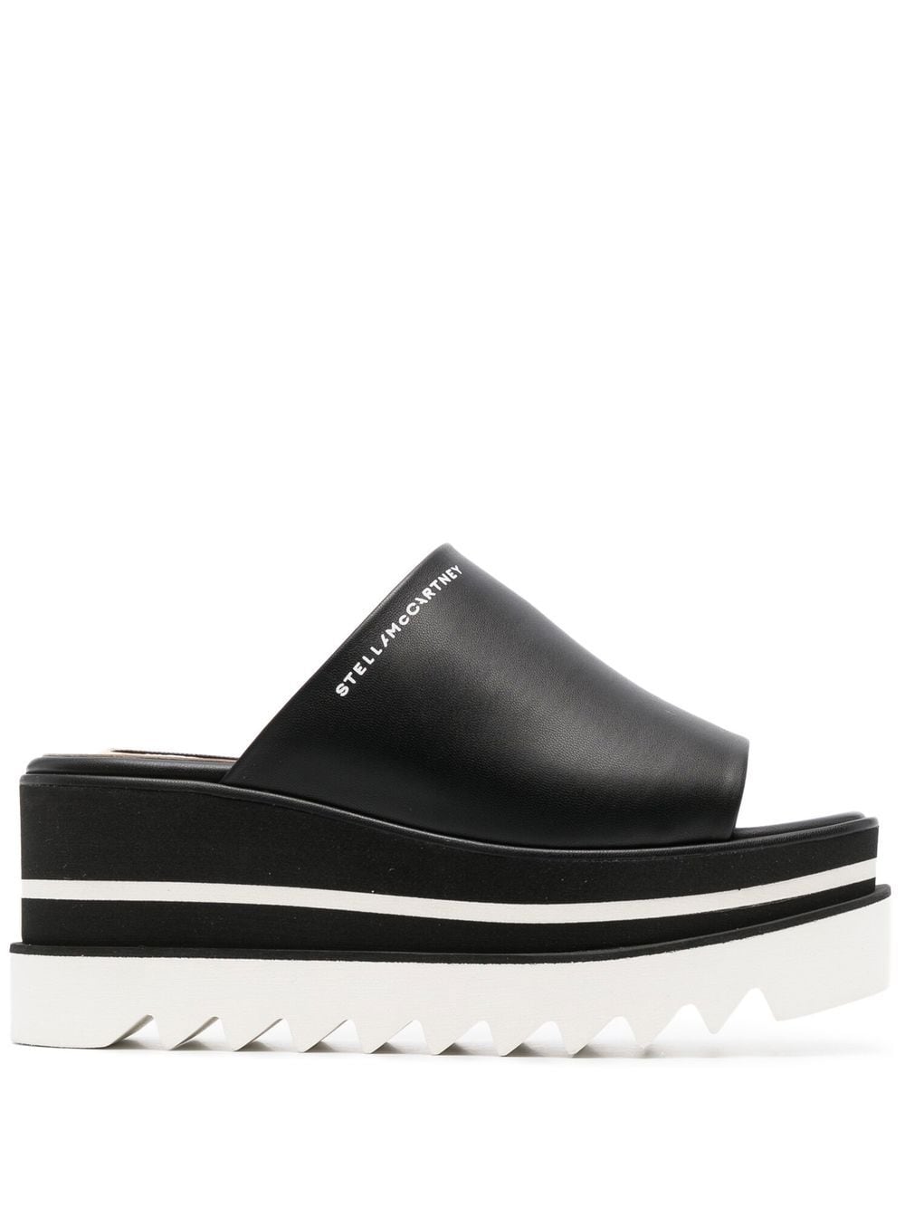 Stella McCartney platform-sole slip-on sandals - Black von Stella McCartney