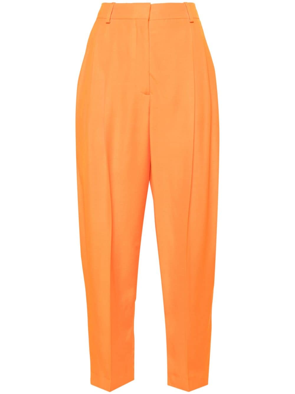 Stella McCartney pleated cropped trousers - Orange von Stella McCartney