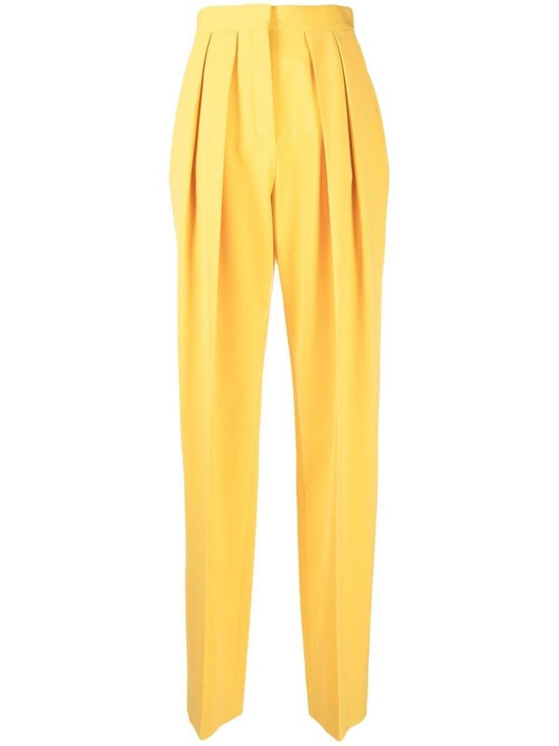 Stella McCartney pleated straight-leg trousers - Yellow von Stella McCartney