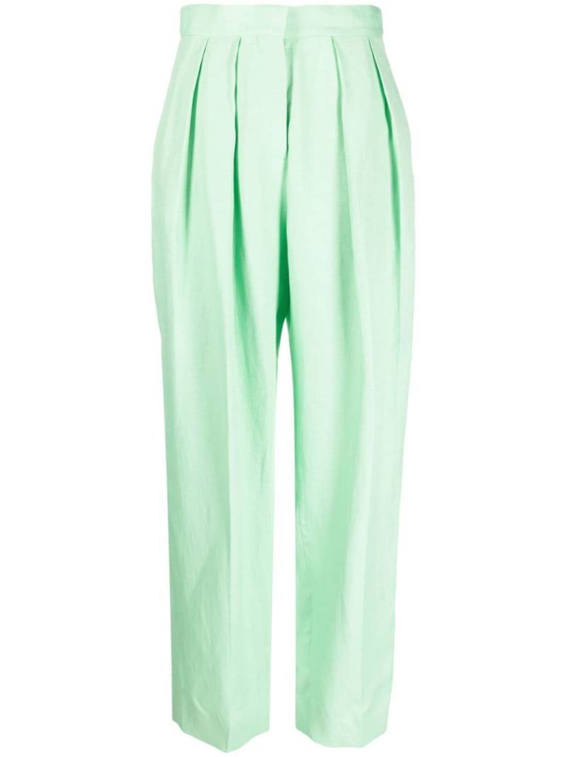 Stella McCartney pleated wide-leg trousers - Green von Stella McCartney