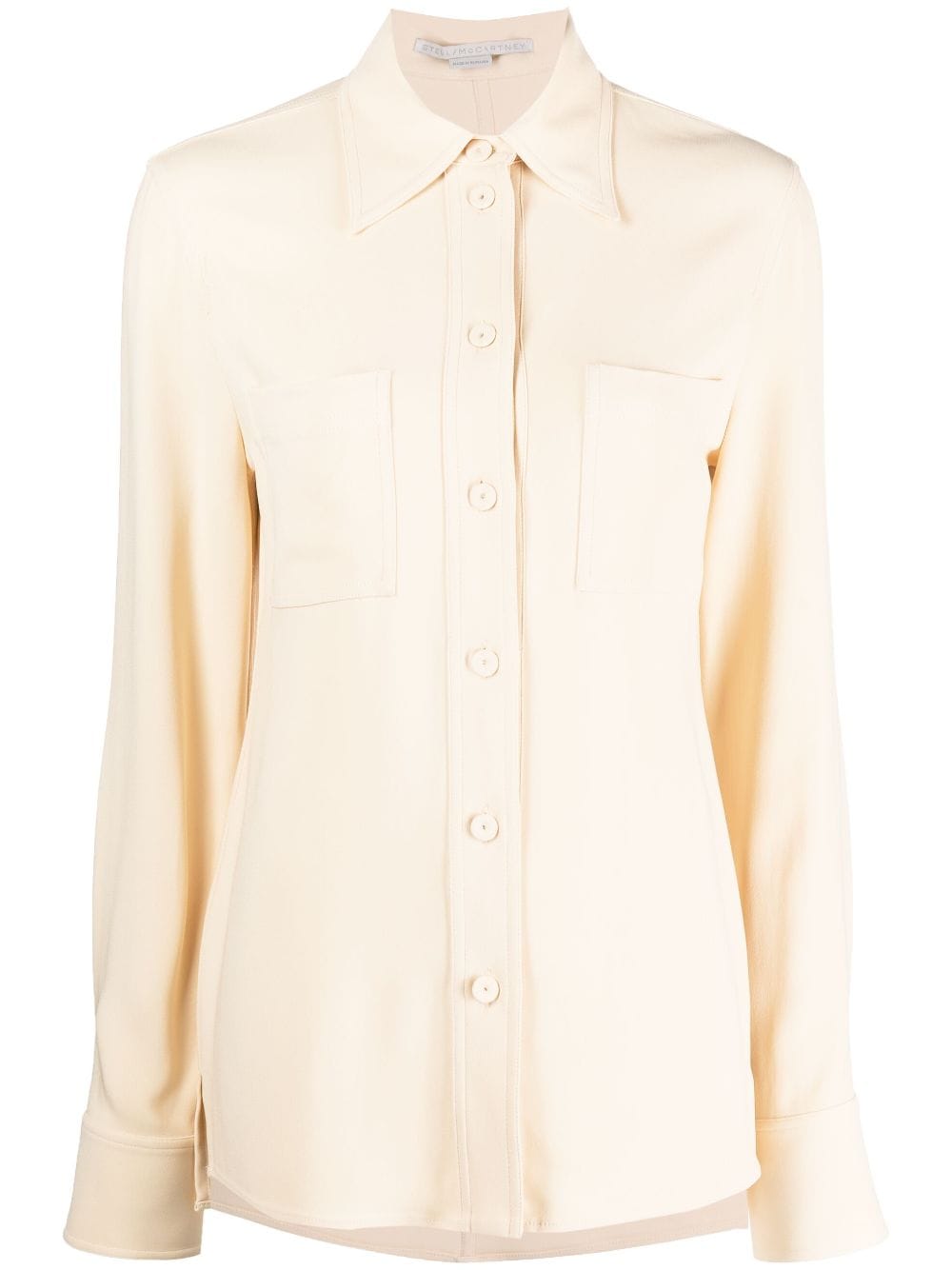 Stella McCartney pointed-collar button-up shirt - Neutrals von Stella McCartney