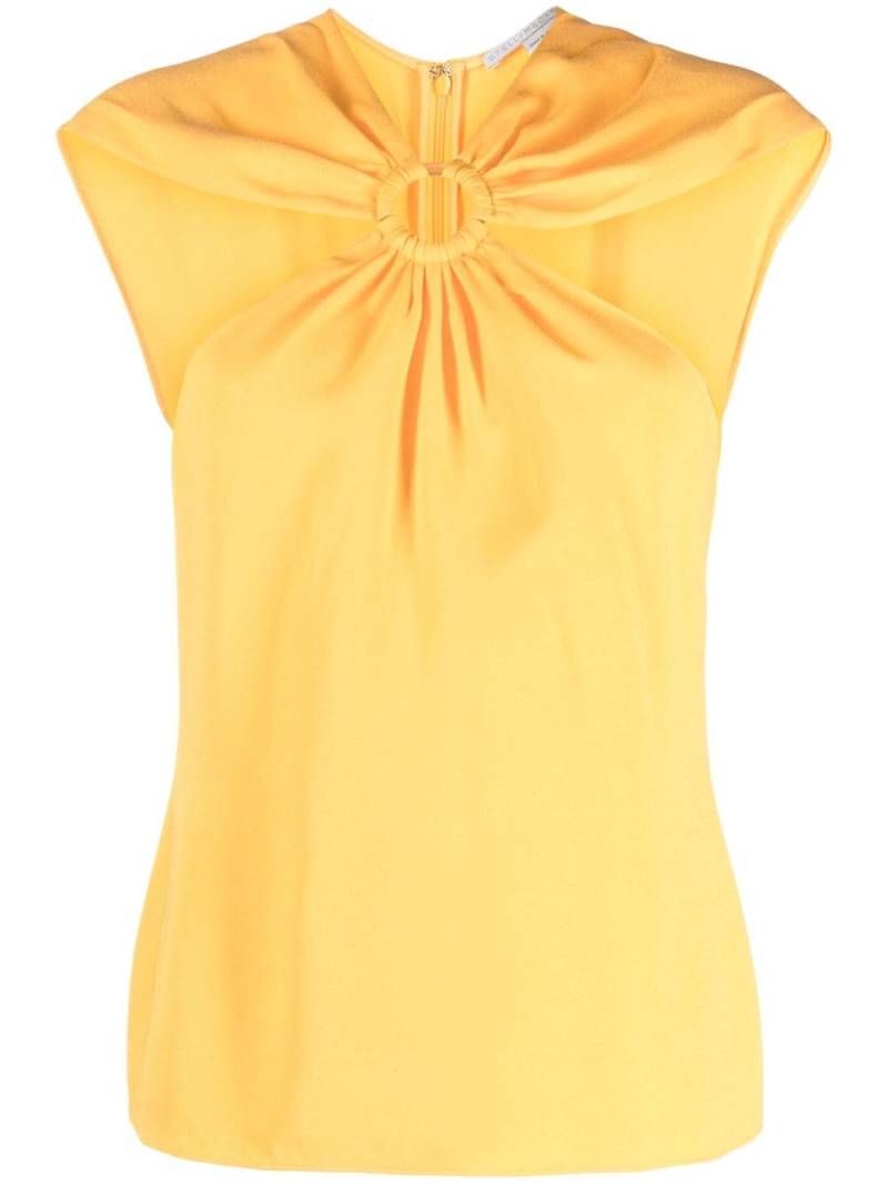 Stella McCartney ring-hardware cold-shoulder top - Yellow von Stella McCartney