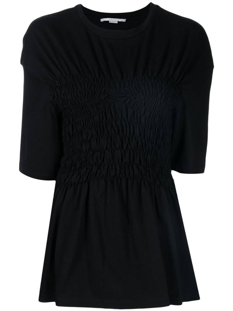 Stella McCartney ruched-detail T-shirt - Black von Stella McCartney