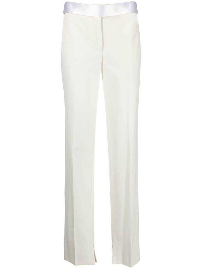 Stella McCartney satin-waistband detail trousers - Neutrals von Stella McCartney