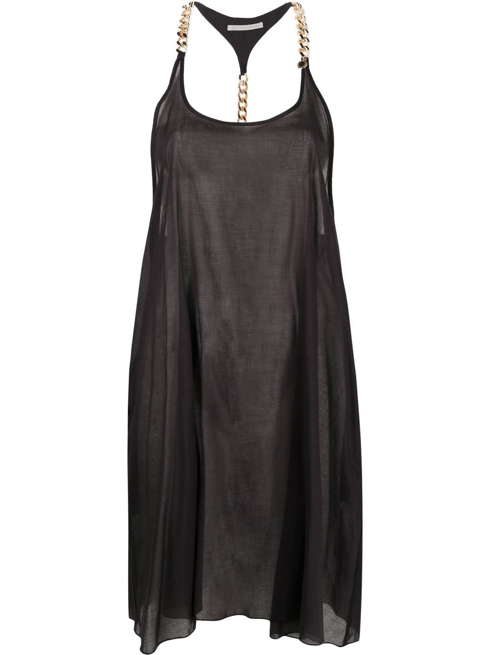 Stella McCartney scoop-neck knee-length dress - Black von Stella McCartney