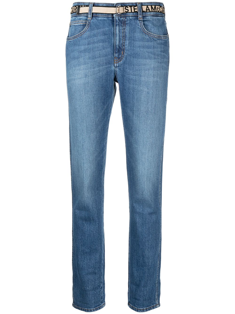 Stella McCartney slim-leg cropped jeans - Blue von Stella McCartney