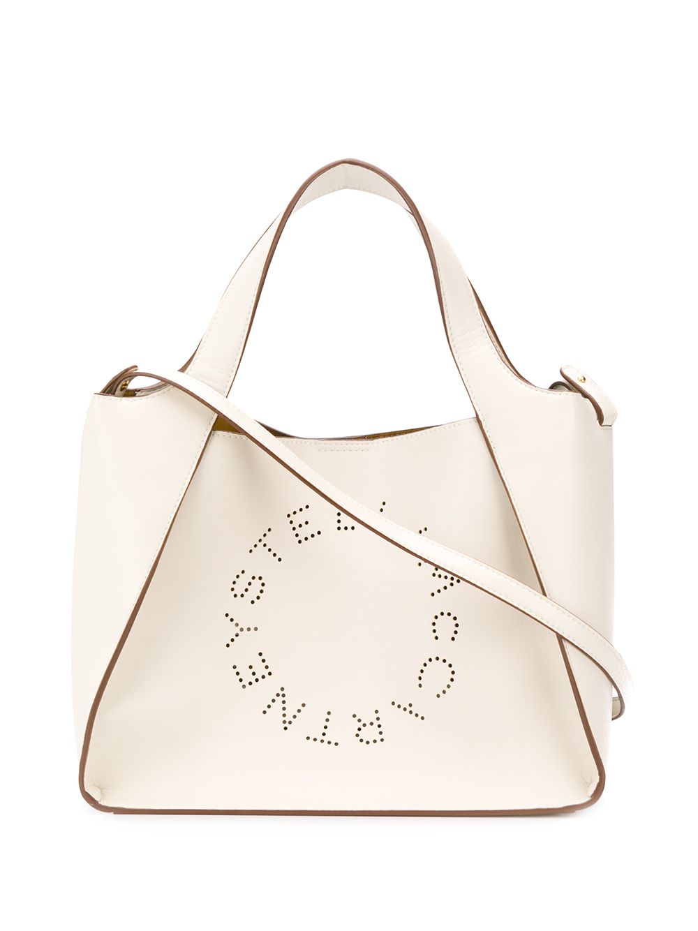 Stella McCartney small Stella Logo tote - White von Stella McCartney