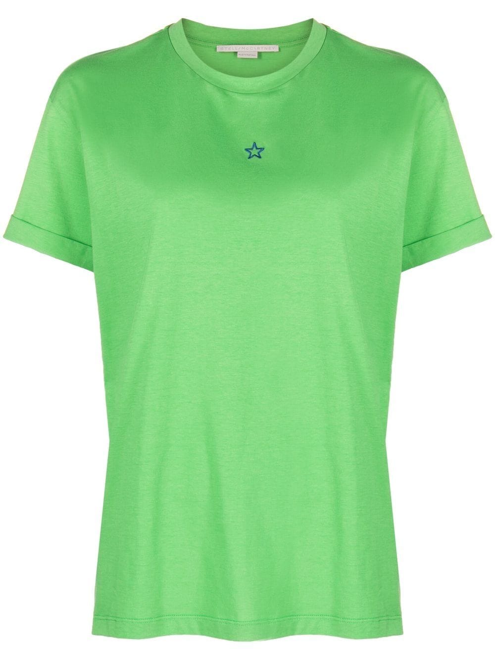 Stella McCartney star-embroidered T-shirt - Green von Stella McCartney