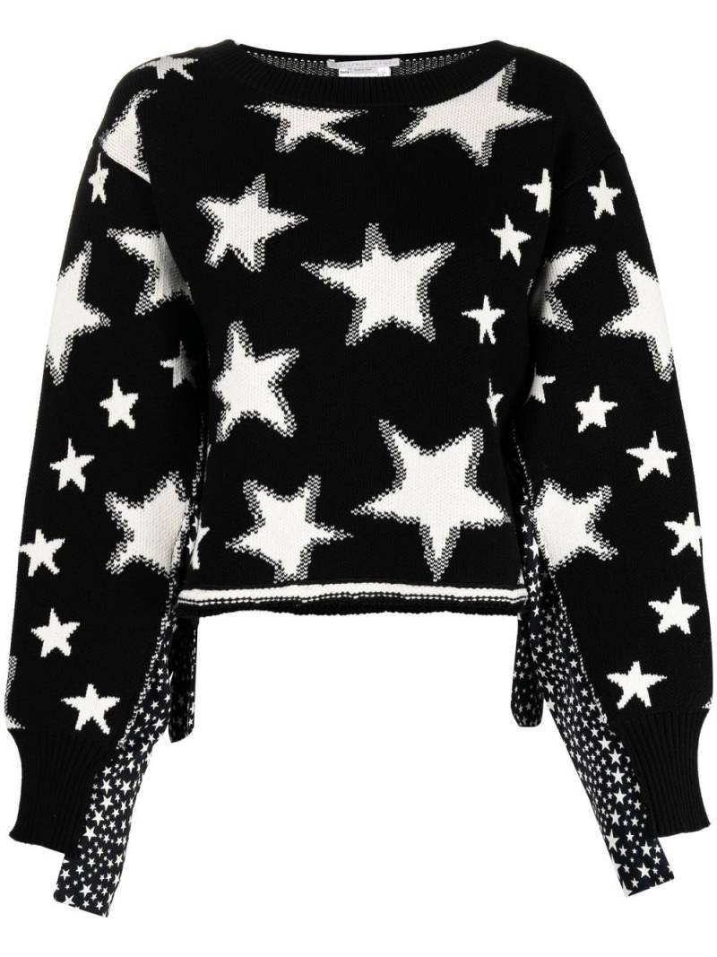 Stella McCartney star-motif knitted jumper - Black von Stella McCartney