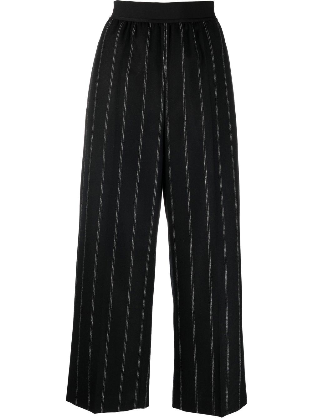Stella McCartney stitch detailing cropped trousers - Black von Stella McCartney
