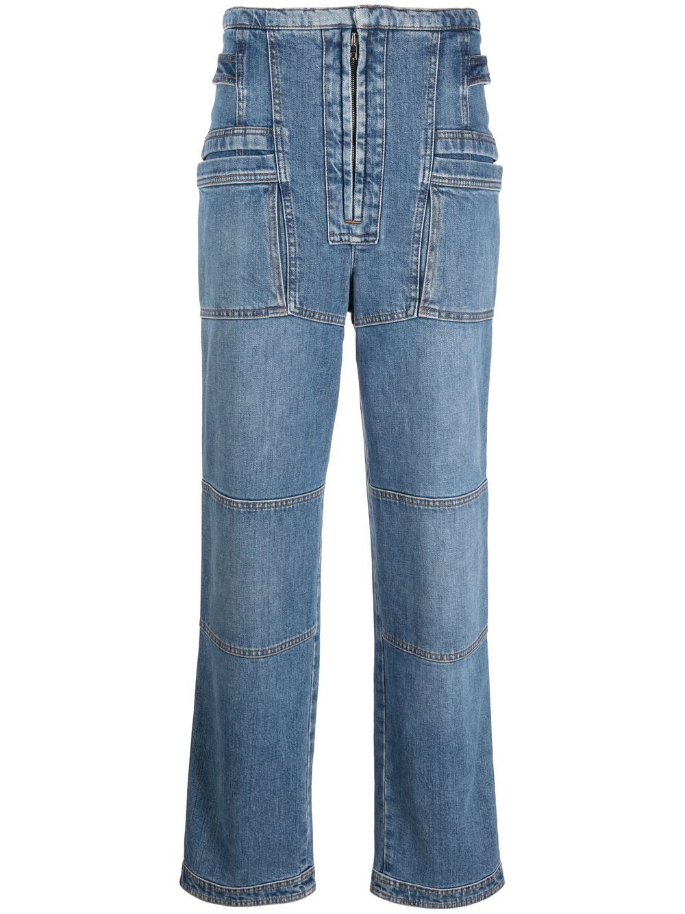 Stella McCartney straight-leg cargo jeans - Blue von Stella McCartney