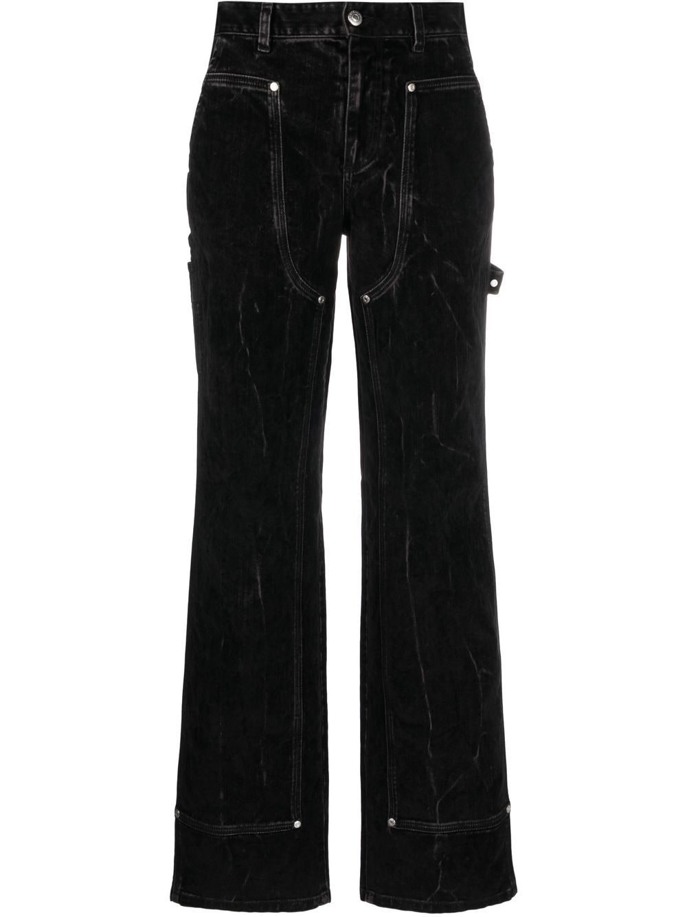 Stella McCartney straight-leg denim jeans - Black von Stella McCartney