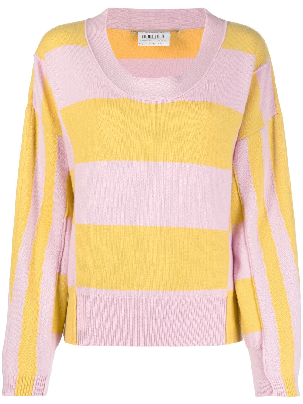 Stella McCartney stripe-print jumper - Pink von Stella McCartney