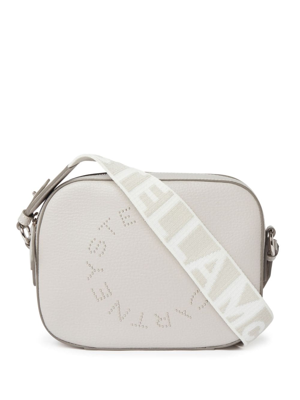 Stella McCartney studded-logo camera bag - Grey von Stella McCartney