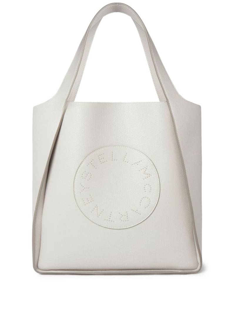 Stella McCartney studded-logo tote bag - Grey von Stella McCartney